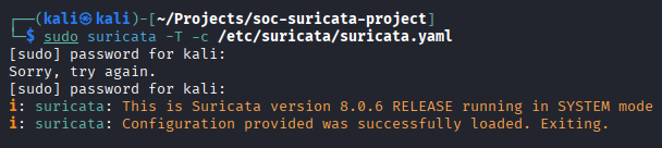 Suricata configuration validation